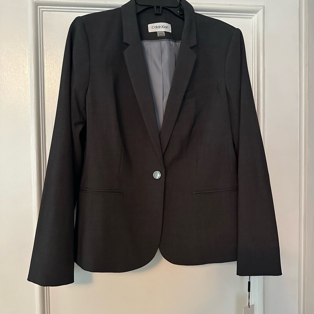 Calvin Klein Women's Charcoal Blazer